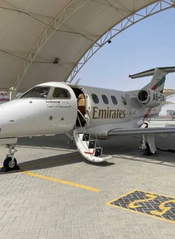 Emirates Embraer Phenom 100 EV Jet