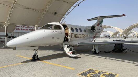 Emirates Embraer Phenom 100 EV Jet