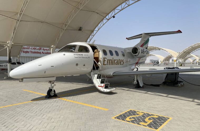 Emirates Embraer Phenom 100 EV Jet