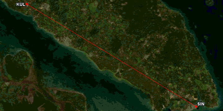 a map of land with a red line