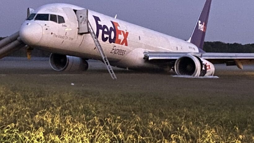 a plane on the ground