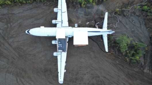 an airplane on the ground