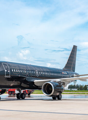 a jet plane on a runway