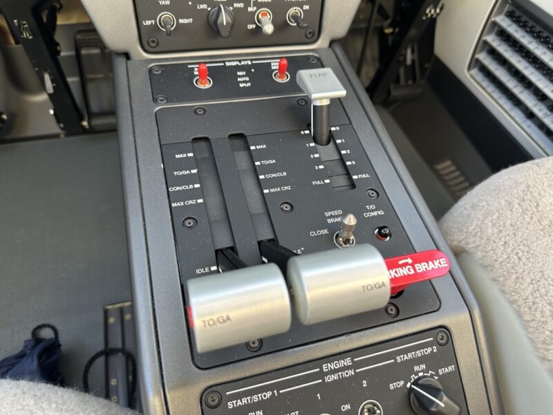 a control panel of a plane