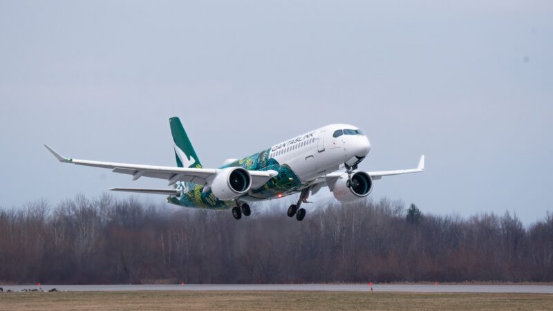 a plane taking off from a runway