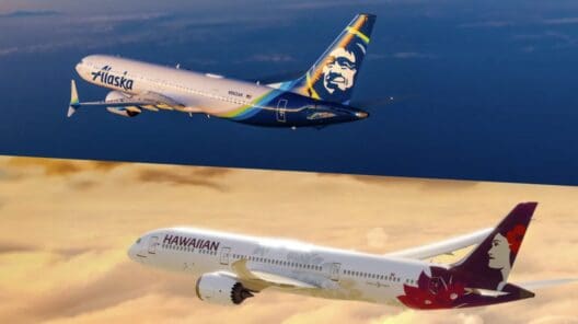 a couple of airplanes flying in the sky