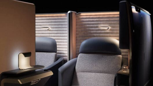 a room with two chairs and a desk