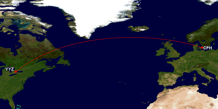 a map of the earth with a red line