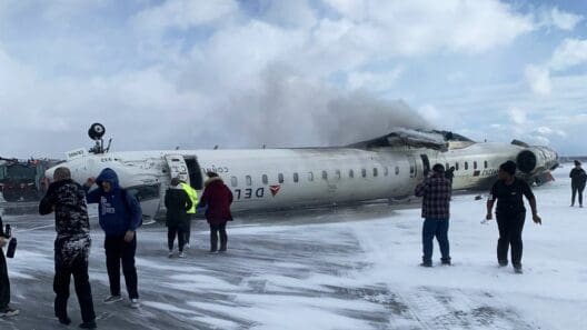 a plane that has been crashed on the ground