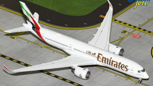 a model airplane on a runway