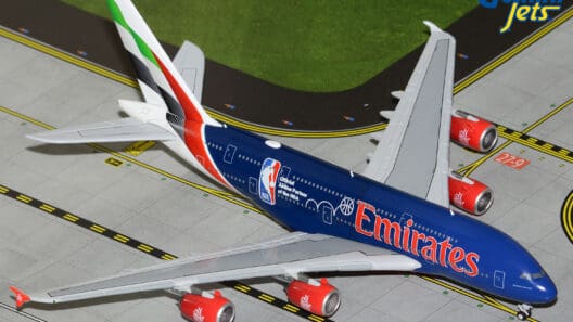 a model airplane on a runway