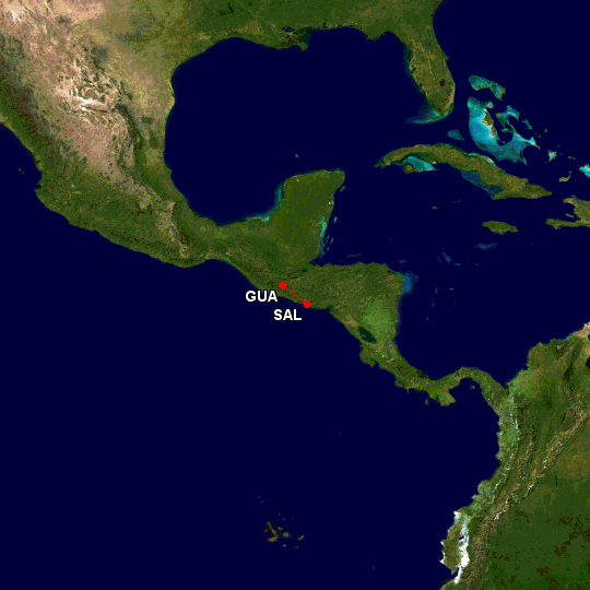 a map of the central america