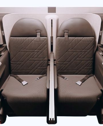 the back seats of a passenger car