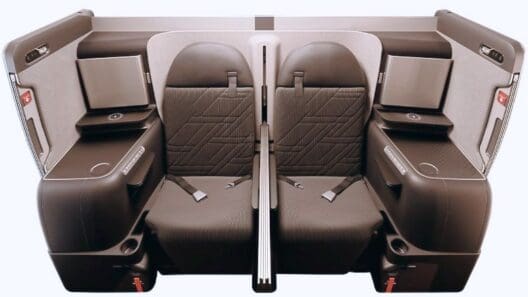 the back seats of a passenger car