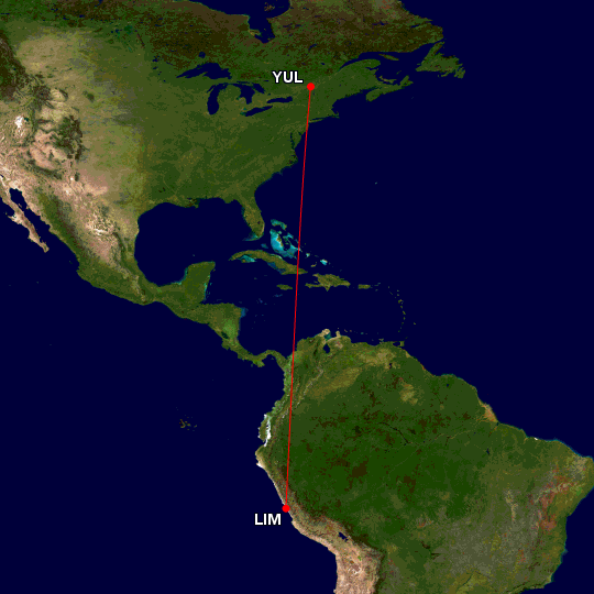 a map of the earth with a red line