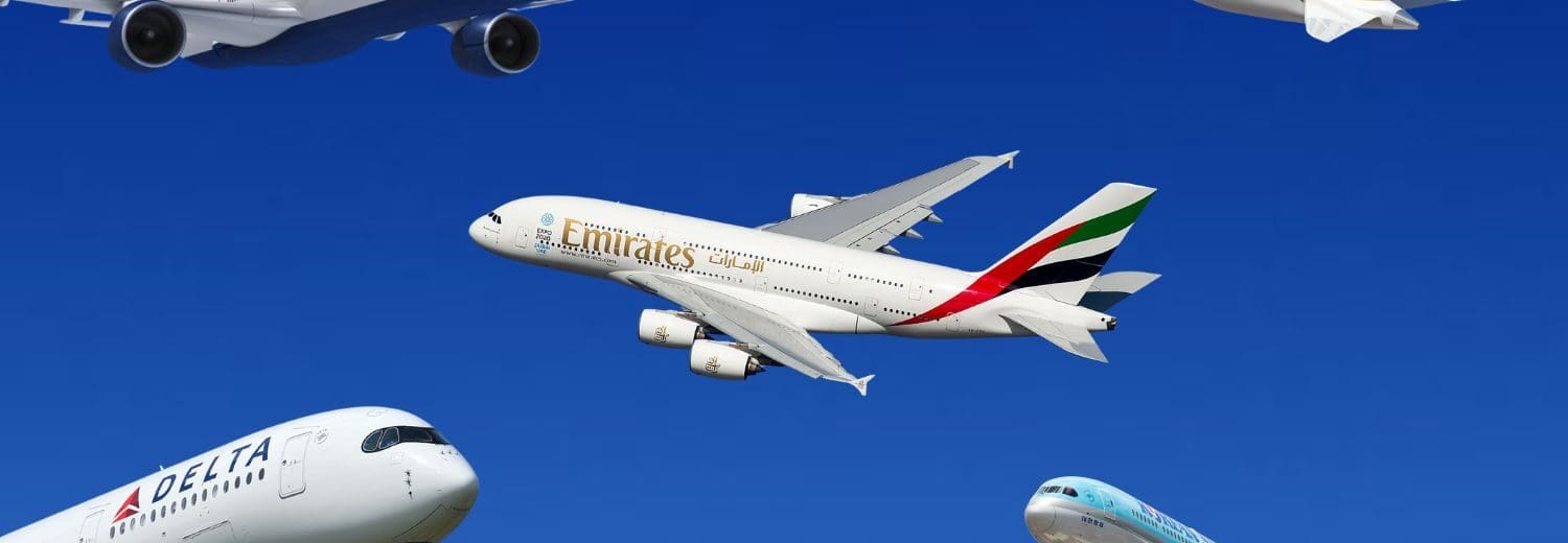 a group of airplanes flying in the sky