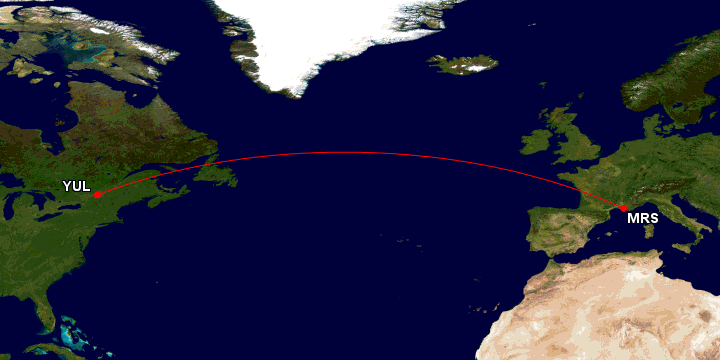 a map of the earth with a red line