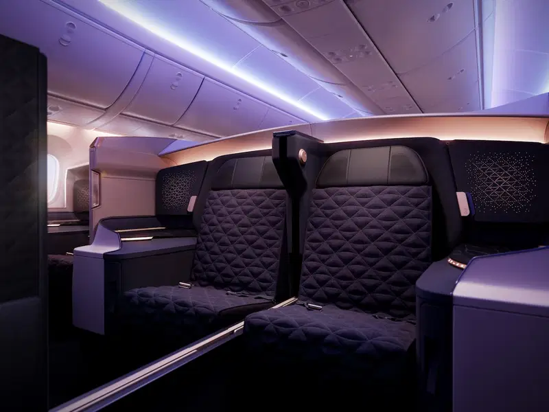 a seat in a plane