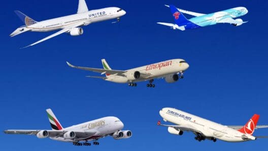 a group of airplanes in the sky