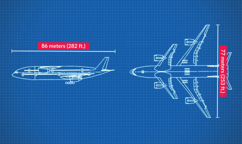 a blueprint of a plane