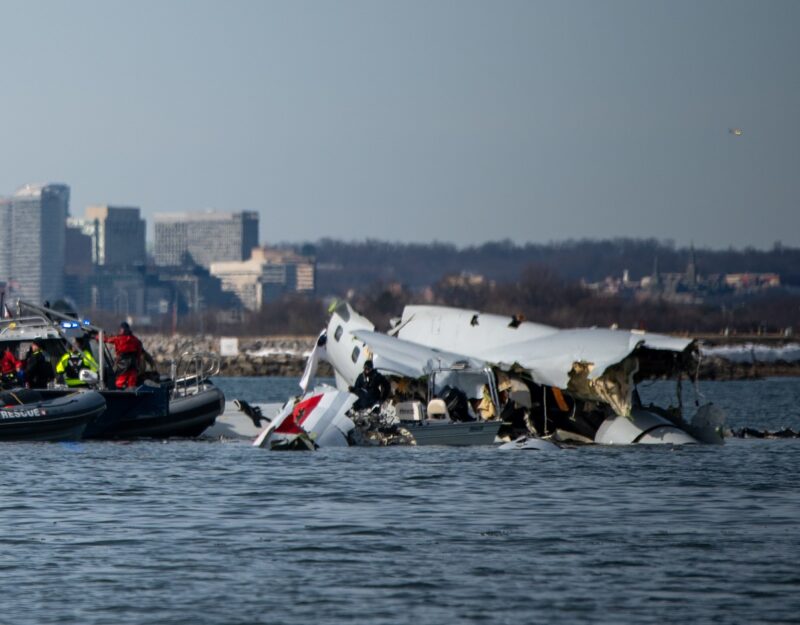 a plane crashed in the water