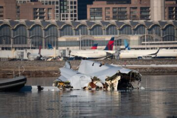 a plane crashed in the water