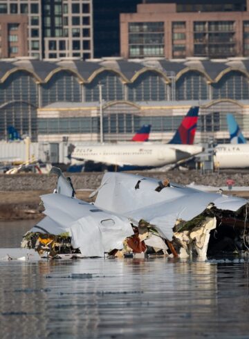 a plane crashed in the water