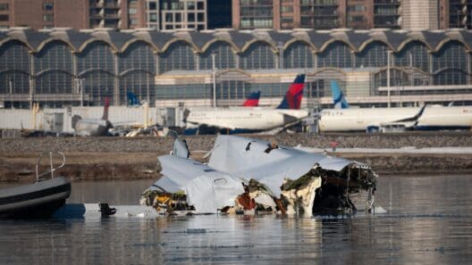 a plane crashed in the water