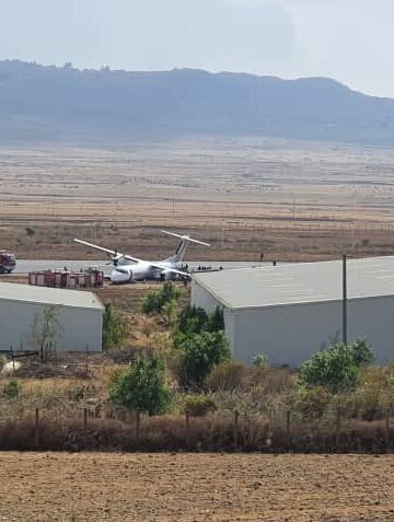 Ethiopian Airlines Dash 8 Damaged During Prop Strike Runway Excursion