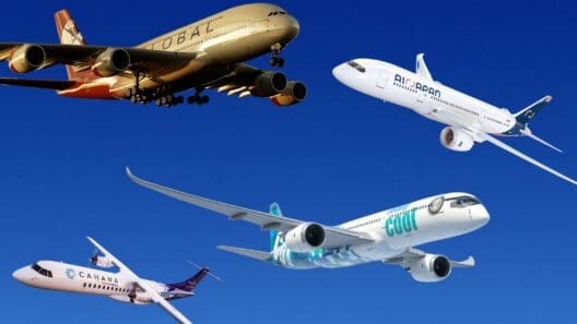 a group of airplanes in the sky