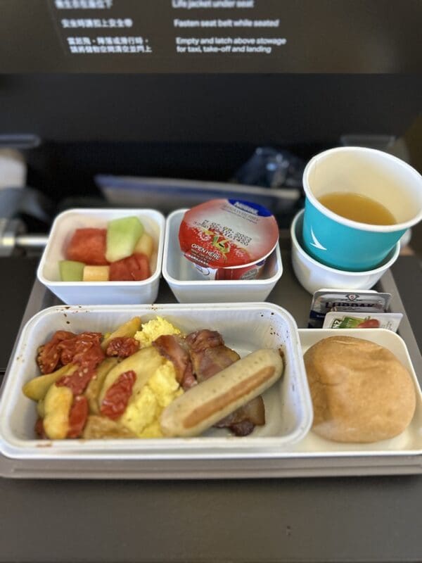 Cathay Pacific Economy Meal