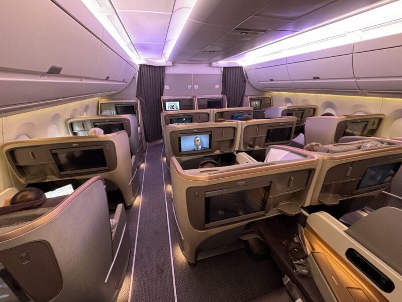 Singapore Airlines A350 Business Class Inflight_03