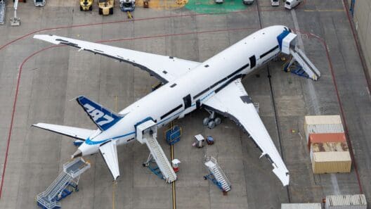 an airplane on the ground