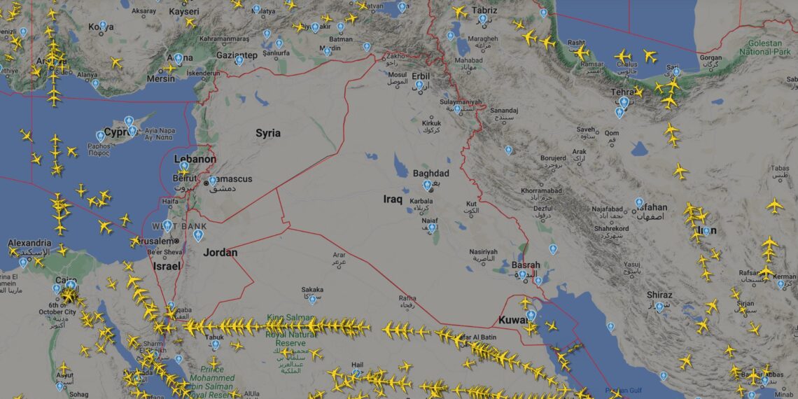 a map of the middle east