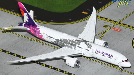 a model airplane on a runway