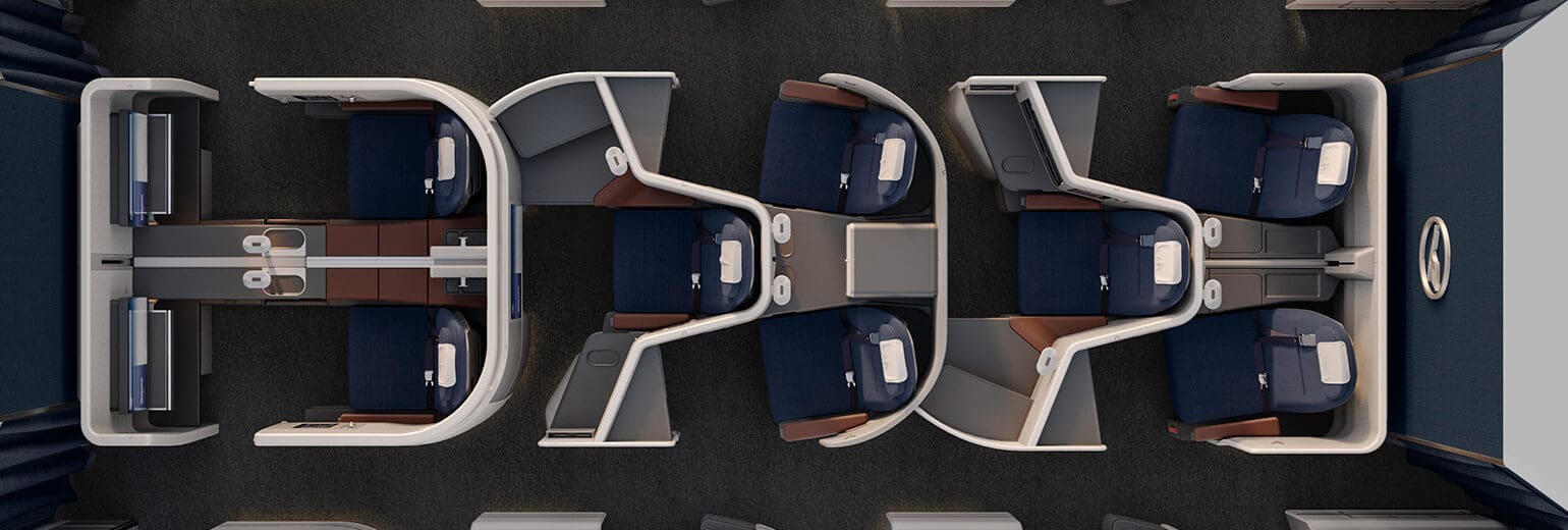 a top view of a plane