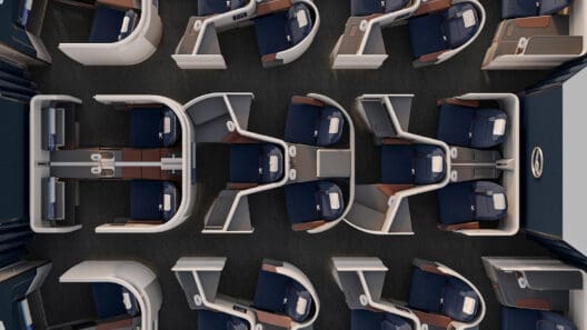 a top view of a plane