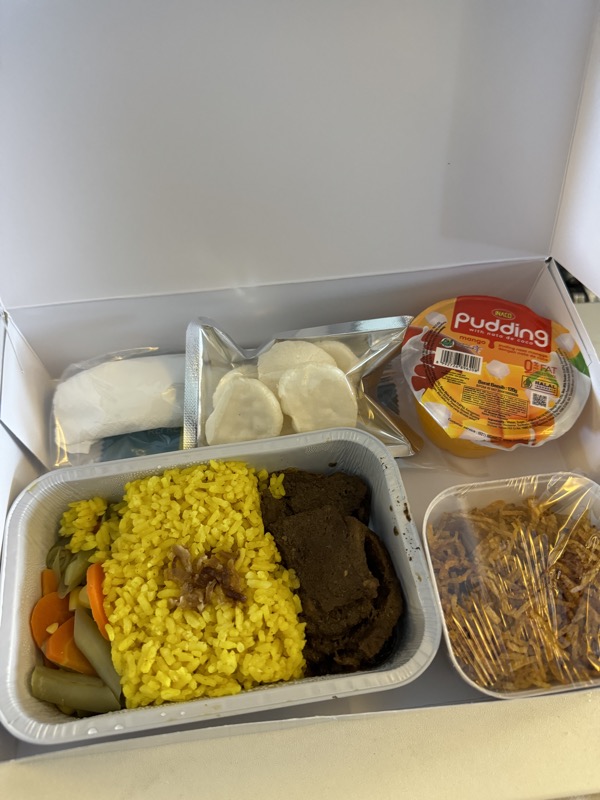a box of food in a white box