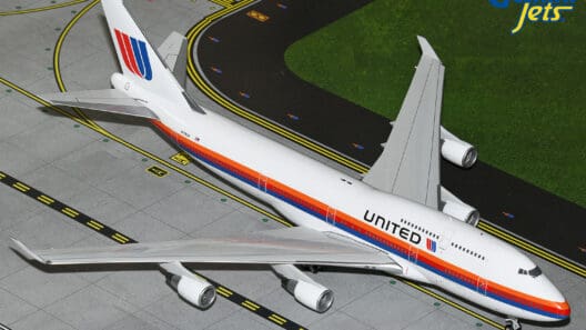 a model airplane on a runway