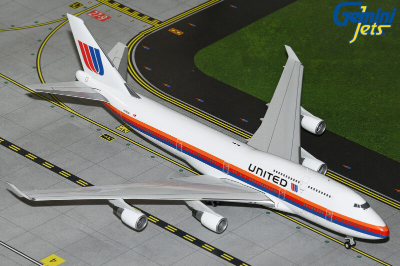 GeminiJets G2UAL1104 1:200 United Airlines Boeing 747-400 "Saul Bass" N175UA