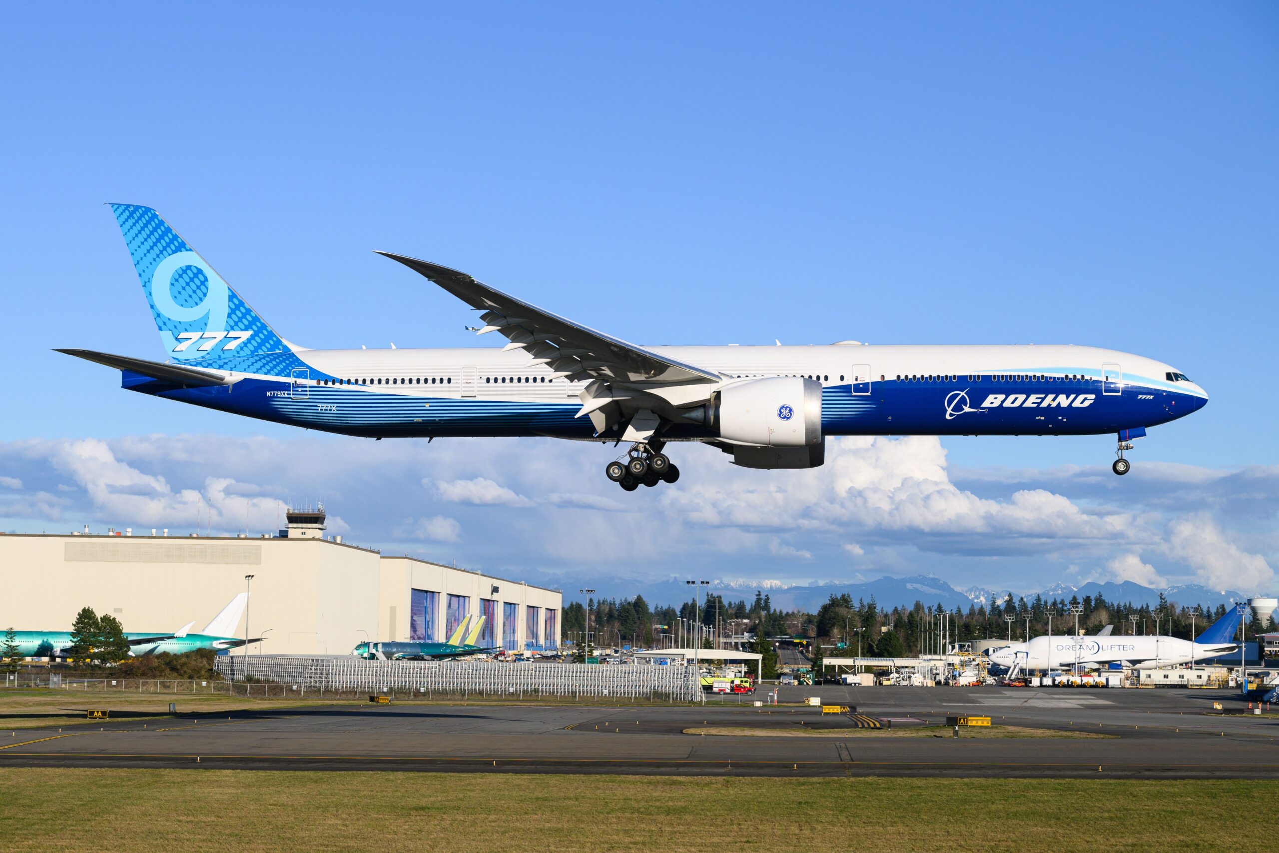 a plane taking off from a runway