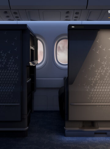 a two black boxes on a plane