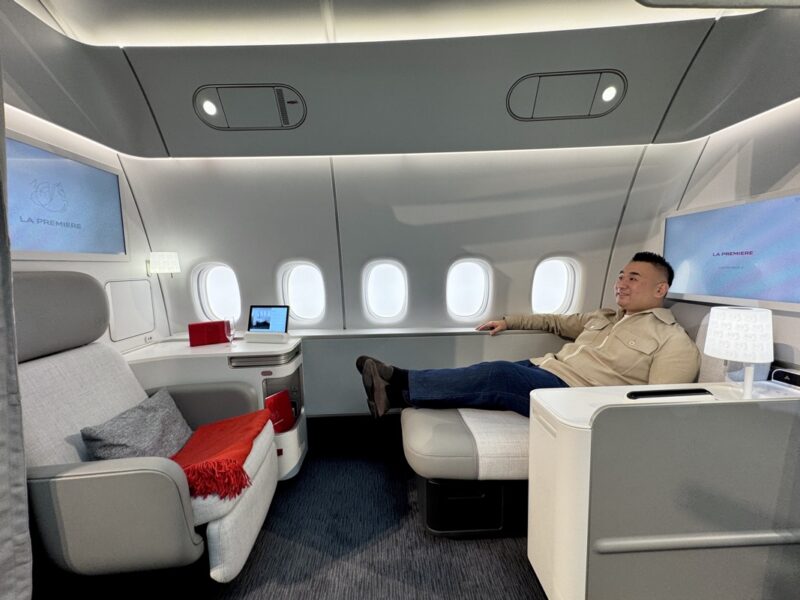 a man sitting in a plane