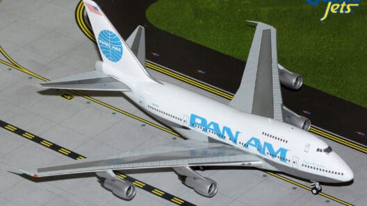 a model airplane on a runway