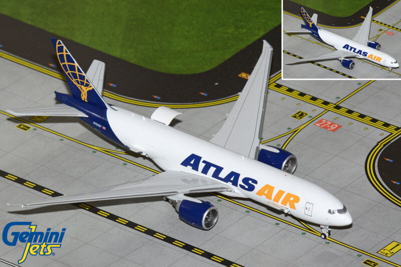 GeminiJets GJGTI2147 1:400 Atlas Air Boeing 777F (Interactive Series) N703GT