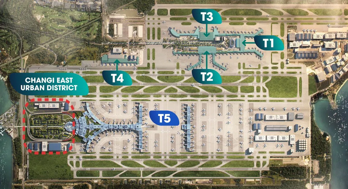an aerial view of an airport
