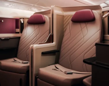 a seat in a plane