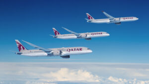 a group of airplanes in the sky