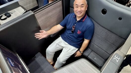 a man sitting in a chair