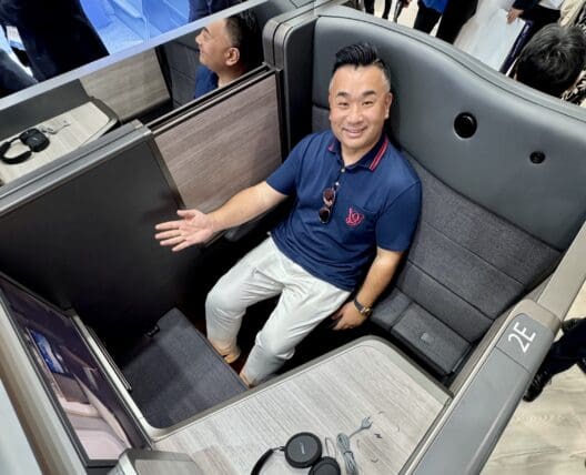 a man sitting in a chair